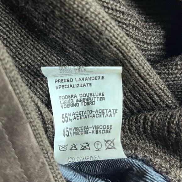 IL GRANCHIO FRONT LEATHER JACKET SIZE X LARGE - Picture 6 of 8